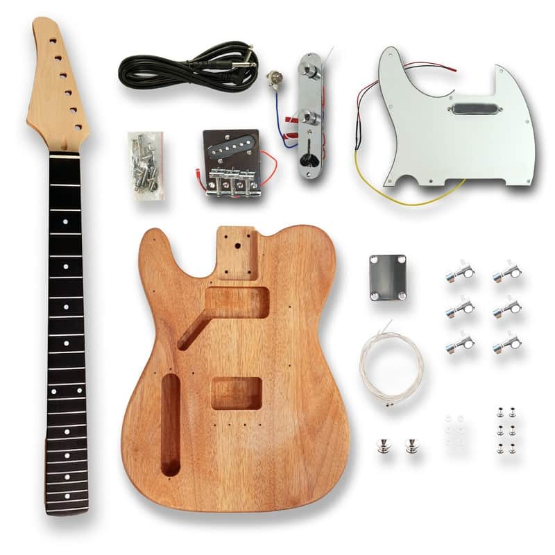 Telecaster Style  Left-Handed Electric Guitar Kits, Okoume image 1
