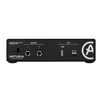 Arturia MiniFuse 1 Portable USB-C Audio Interface, Black w/ Pig Hog PHM10 8mm XLR Microphone Cable and Liquid Audio Polishing Cloth image 4