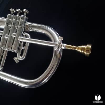 Couesnon Bb flugelhorn Made in France Giardinelli mouthpiece case GAMONBRASS image 6