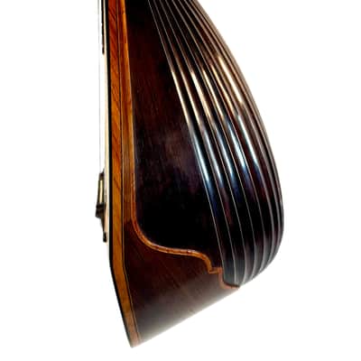 Stridente Neapolitan Mandolin Decorated Curved Ribs 1900's image 7