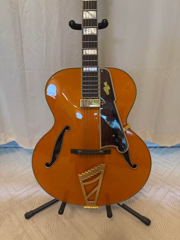 D'Angelico Excel Series Style B Throwback Hollowbody Electric Guitar with USA Seymour Duncan Floating Mini Humbucker Vintage Natural - Vintage Natural image 1