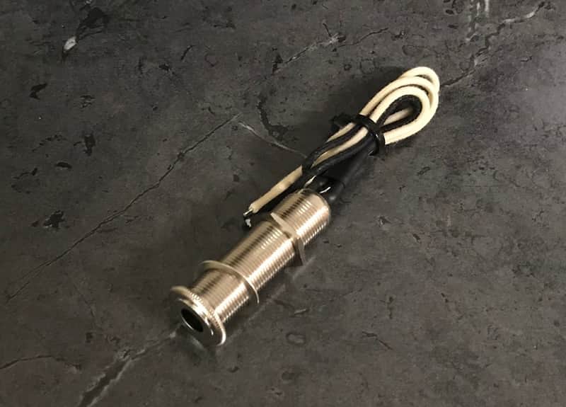 Switchcraft 151 Mono Long Threaded Jack with GAVITT Vintage Cloth Wire NEW! image 1
