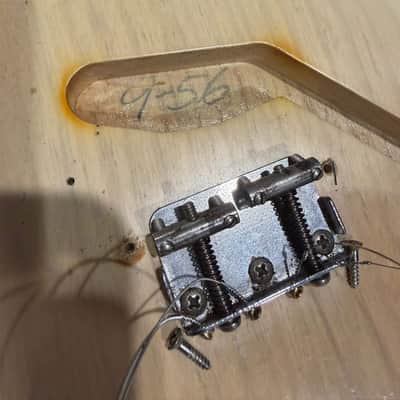 1956 Fender Mandocaster 100% original very early example 9/56 pencil date neck and body plays and sounds great - desert sand image 3