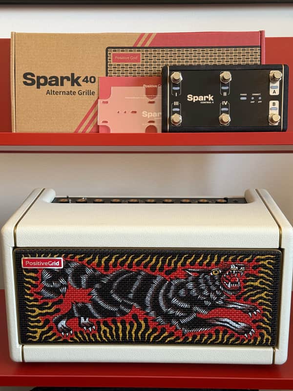 Positive Grid Spark 40 40-Watt 2x4" Modeling Guitar Combo 2021 - Pearl White image 1