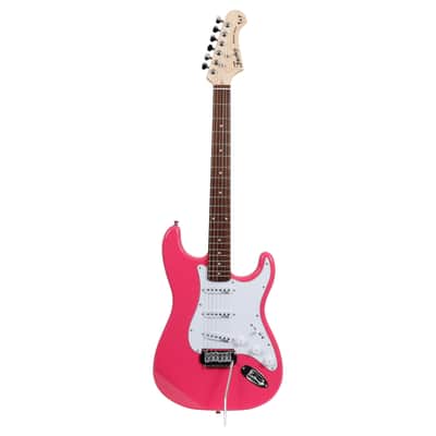 Fazley Startist Basic ST118 Candy Pink pack débutant guitare électrique rose avec ampli image 2