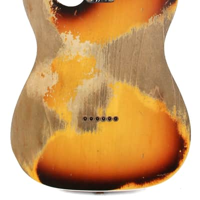 2021 Fender Custom Shop S20 Limited '59 Telecaster Custom Super Heavy Relic Faded Aged Sunburst - 2021 Fender Custom Shop S20 Limited '59 Telecaster Custom Super Heavy Relic Faded Aged Sunburst image 3