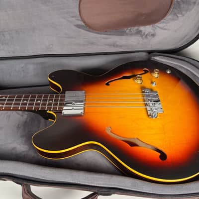 1967 Gibson EB-2 Bass Guitar Sunburst Finish w/Soft Shell Case image 22