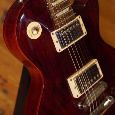 Gibson Les Paul Studio T with Chrome Hardware 2016 - Wine Red image 5