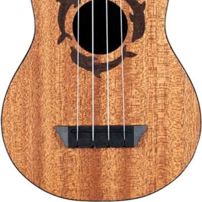Oscar Schmidt Dolphin Soprano ABS Nature Series Soprano Ukulele Natural image 1