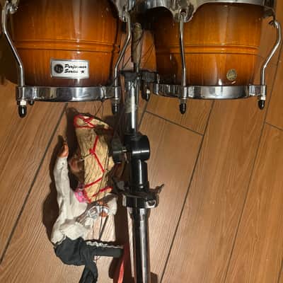 Latin Percussion LPP601-DWC Performer Series Bongos with Chrome Hardware 2010s - Dark Wood image 2