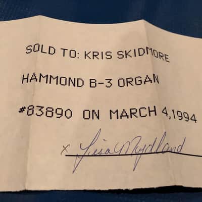 Hammond B3 & Leslie 122 owned by Grateful Dead keyboardist Brent Mydland image 4