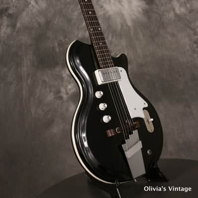 Valco/Supro Res-O-Glass BLACK w/Valco S6416T tube amplifier 8" Jesnsen 1966 image 5