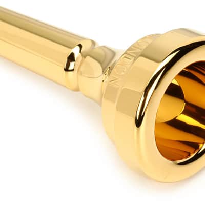 Denis Wick Classic Series Large Shank Trombone Mouthpiece - 4AL Gold-plated image 1