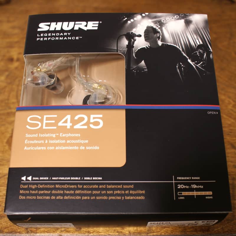 Shure SE425-CL Clear Earphones Headphones Earbuds Free Ship image 1