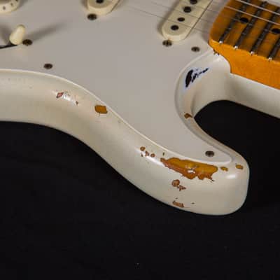 Fender Custom Shop Masterbuilt Kyle McMillin 1958 Stratocaster Journeyman Relic Aged White Blonde 2023 -Mint image 11