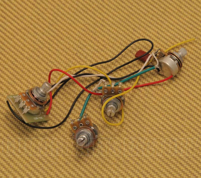 009-1272-000 Wiring Kit Fender Squier Vintage Modified Jaguar Bass Special Preamp PCB Assy image 1