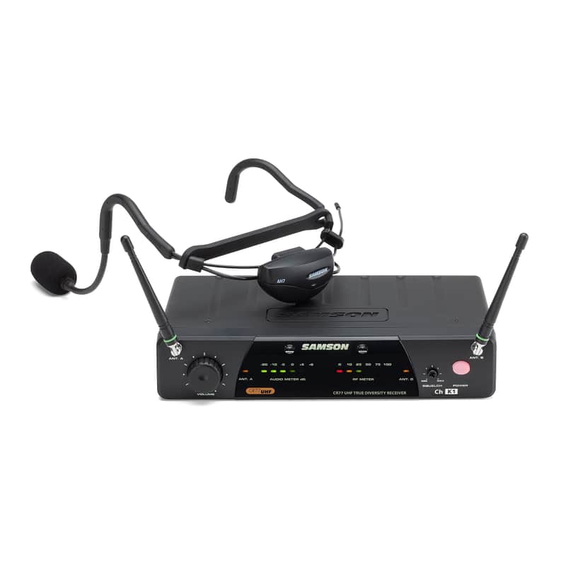 Samson AirLine 77 AH7 Wireless Fitness Headset Microphone System (K6 Band) image 1