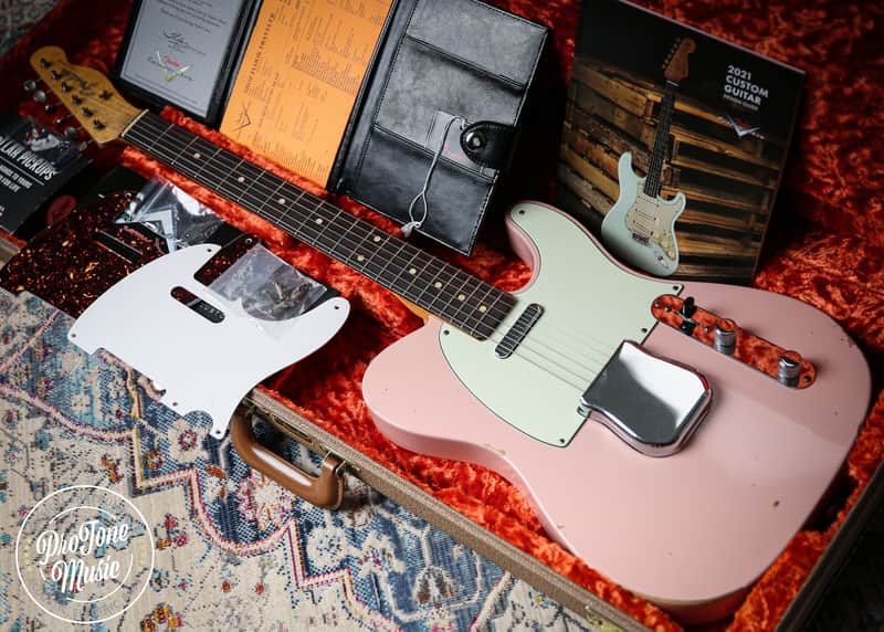2021 Fender Custom Shop 59' Telecaster Relic Shell Pink image 1