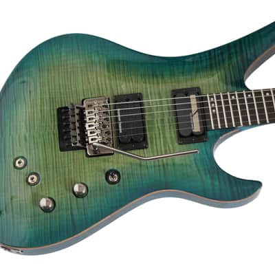 Schecter Blackjack SLS Avenger FR S (Sustainiac) in Aqua Burst image 3