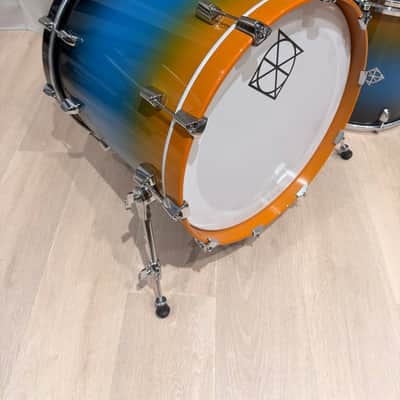 Dixon Artisan Maple Drum Kit Shell Set Blue Lagoon Gloss – North American Maple – 20/10/12/16 image 11