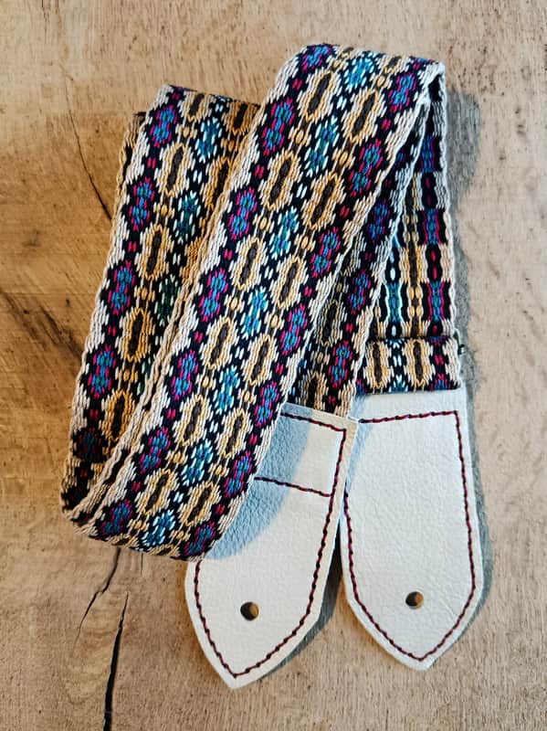 Sangle guitare tissée main / Handmade guitar strap image 1