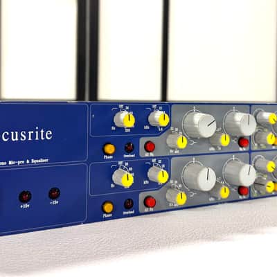 Vintage Focusrite ISA 215 Dual Mono Mic Pre and Equalizer 1990s - Blue image 3
