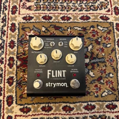 Strymon Flint Reverb and Tremolo V1 - Black with White Knobs image 2