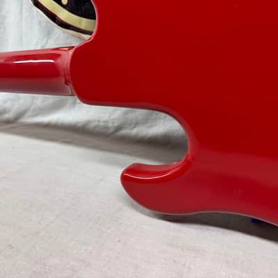 Gibson Bass IV 4-string Bass with Case 1987 - Red image 13