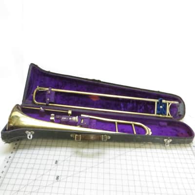 King, by H.N. White Demonstrator Medium Bore Low Pitch Trombone Late 1920s - Brass image 17