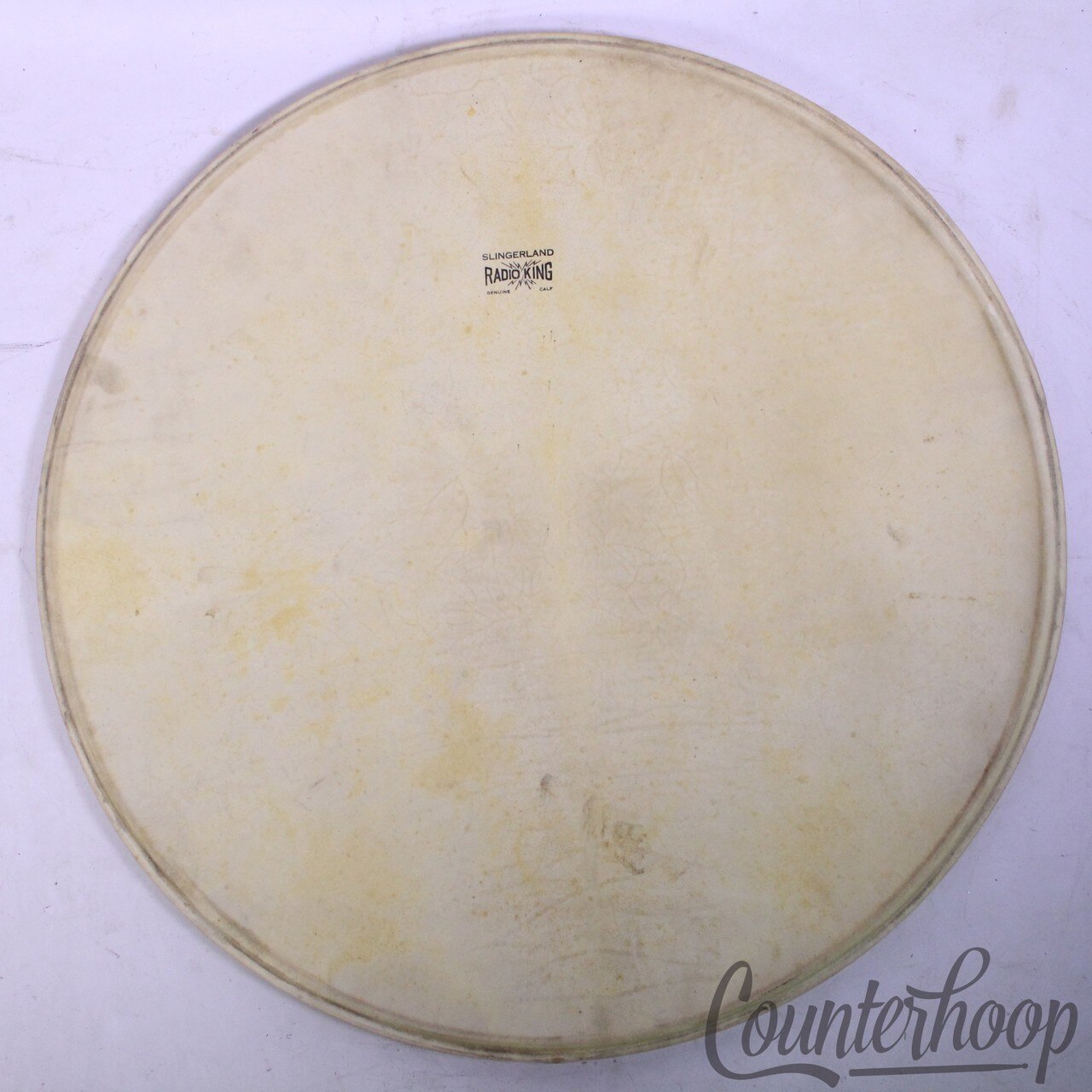 Slingerland Radio King 24"Bass Drum Calf Skin Head Batter/Resonant Vintage 40s* — main photograph