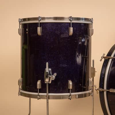 1965 Leedy Shelly Manne Sparkling Blue Pearl Drum Set image 3