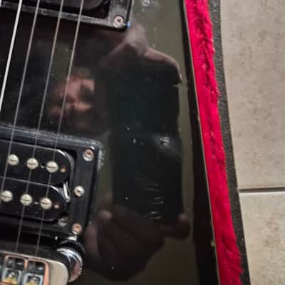 1983 Gibson Flying V I with Stop Bar Tailpiece and Offset Knobs 1981-1988 - Ebony image 19