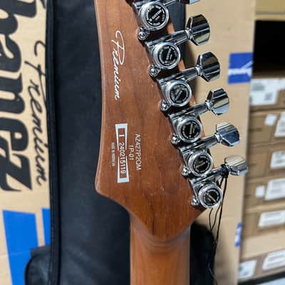 Ibanez Premium AZ427P2QM 7-string Electric Guitar - Twilight Blue Burst image 6