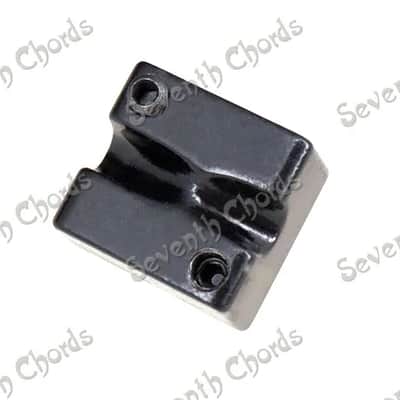 4 Piece Black Headless Bass Guitar Bridge Saddles image 4