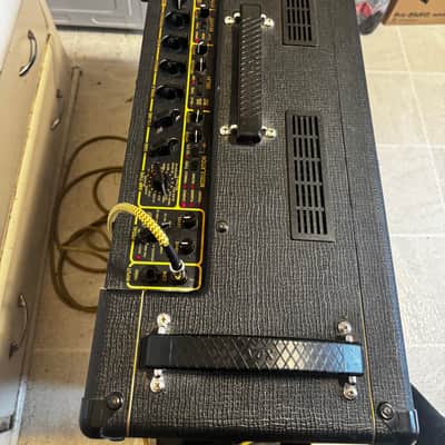 Vox AD120VT 2001 with rare VC‑12 foot controller - Blue Series (blue diamond grill) on black/gold image 6