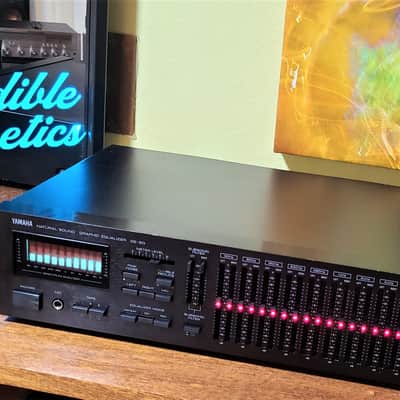 Yamaha GE-60 Graphic Equalizer Audiophile Quality Great for Vinyl or Tape Recording Rare 1986 Black image 1