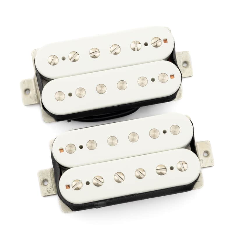 Tonerider Alnico 4 Classic Humbucker F-Spaced Set (50mm Neck, 52mm Bridge)/White image 1
