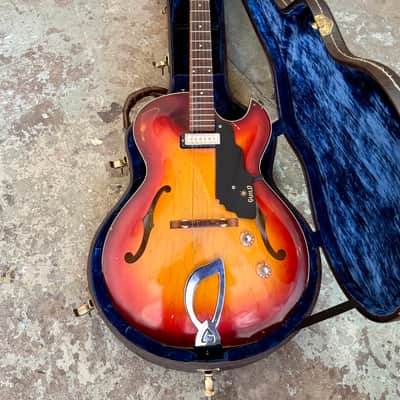 Guild T-100 1966 - Sunburst original vintage USA image 4