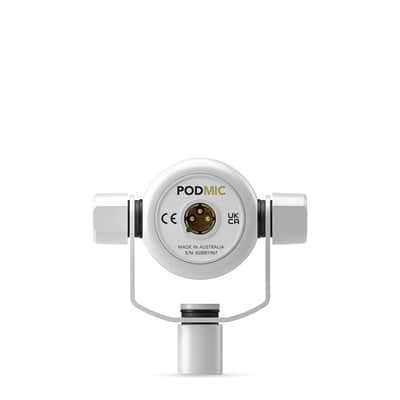 RODE PodMic Broadcast-Grade Dynamic Microphone for Podcast Application - White image 8