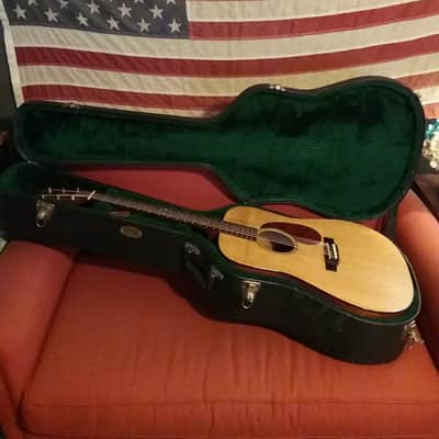 Martin DM Mahogany Dreadnought  2001 Natural *Under-saddle Pickup installed* OHSC image 2