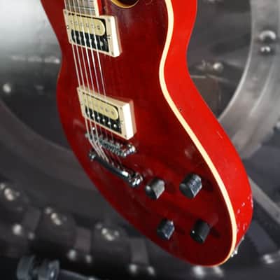 Red Les Paul Electric Guitar w/ Gig Bag image 12