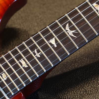 Minty! 2020 PRS Custom 24 Piezo Electric Guitar Sunburst + OHSC image 7
