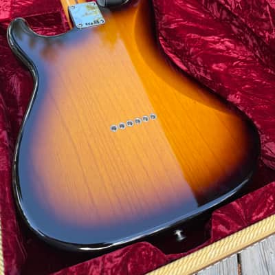 Vintage Custom ‘55 Hard Tail Stratocaster Time Capsule Package Sunburst, 2023 image 7