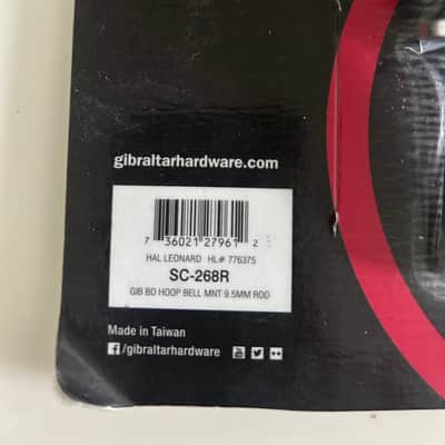 Gibraltar SC-268R Bass Drum Hoop Cowbell Mount with 9.5mm L-Rod 2010s - Chrome image 2
