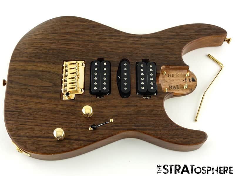 LOADED Charvel MJ DK24 HSH 2 Pt. Mahogany BODY Duncan Walnut Top Natural $20 OFF image 1