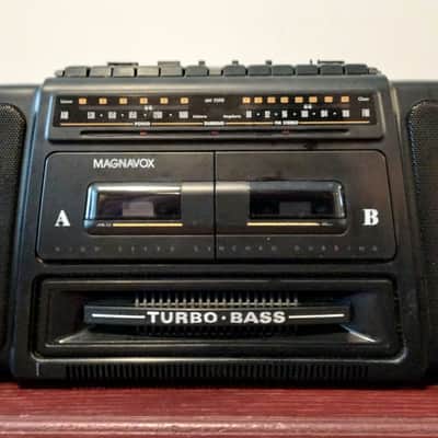 Magnavox AW-7590 Turbo Bass Dual Cassette Boombox Radio Ghetto Blaster image 3