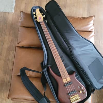 Rare U.S. Masters EP5J 5-String Bass – Natural Walnut Brown – USA Made – Active EQ – Figured Maple Neck – Gold Hardware image 23