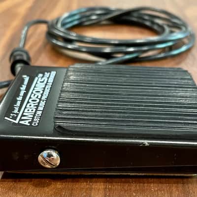 AMBROSONICS, LLC Sustain Pedal, Momentary Foot Switch 2022 Black image 3