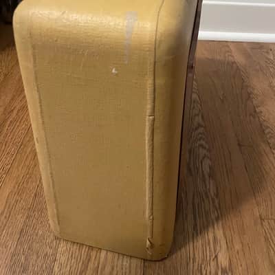 Gibson BR-9 10-Watt 1x8" Guitar Combo 1948 - 1950 - Ivory Leatherette with Trapezoid Grille image 4
