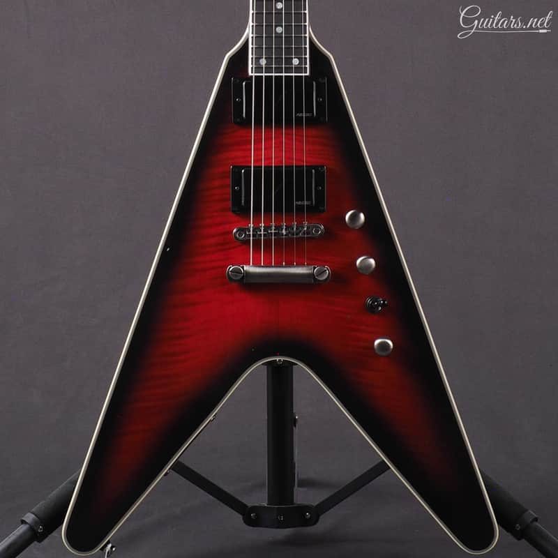 Epiphone Dave Mustaine Signature Flying V Prophecy - Aged Dark Red Burst image 1
